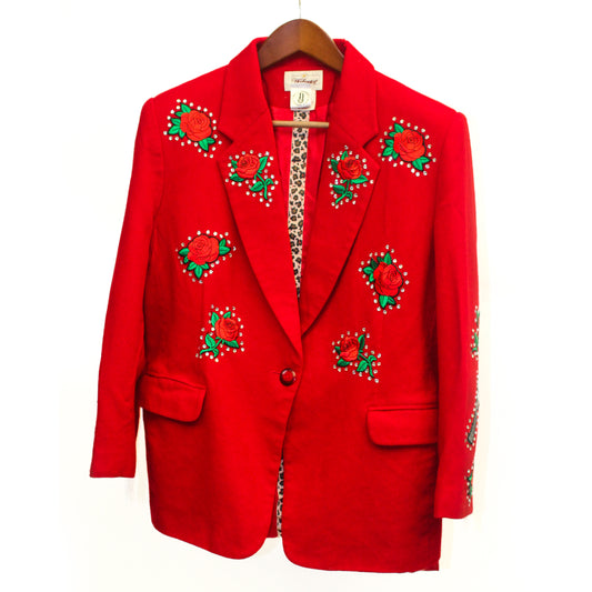 Guns and Roses Rhinestone Western Suit Jacket