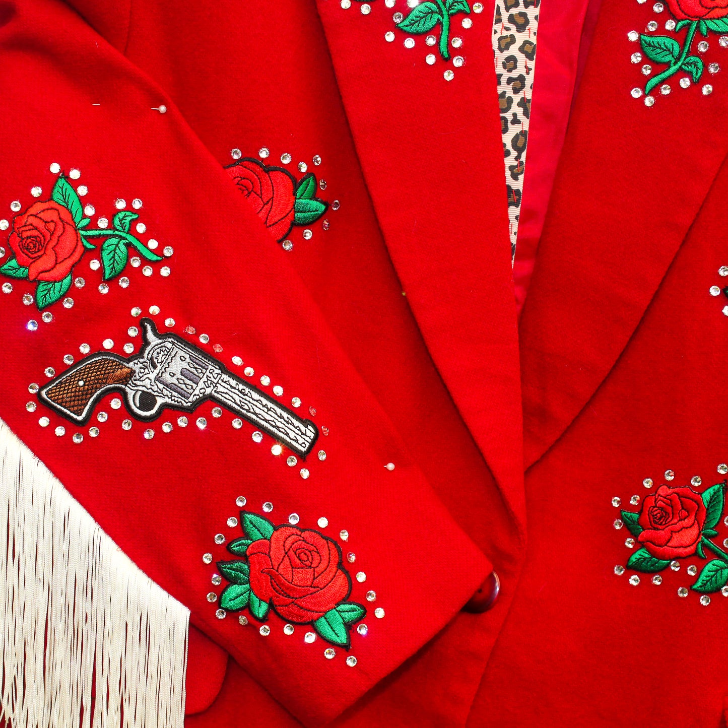 Guns and Roses Rhinestone Western Suit Jacket