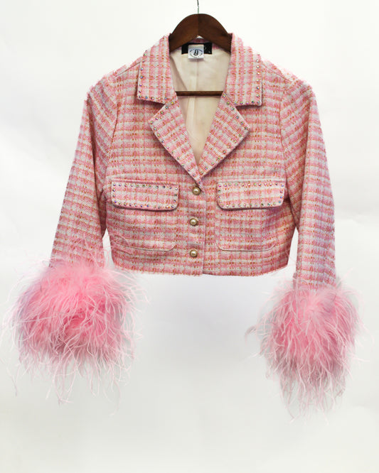 Showgirl Feather Blazer