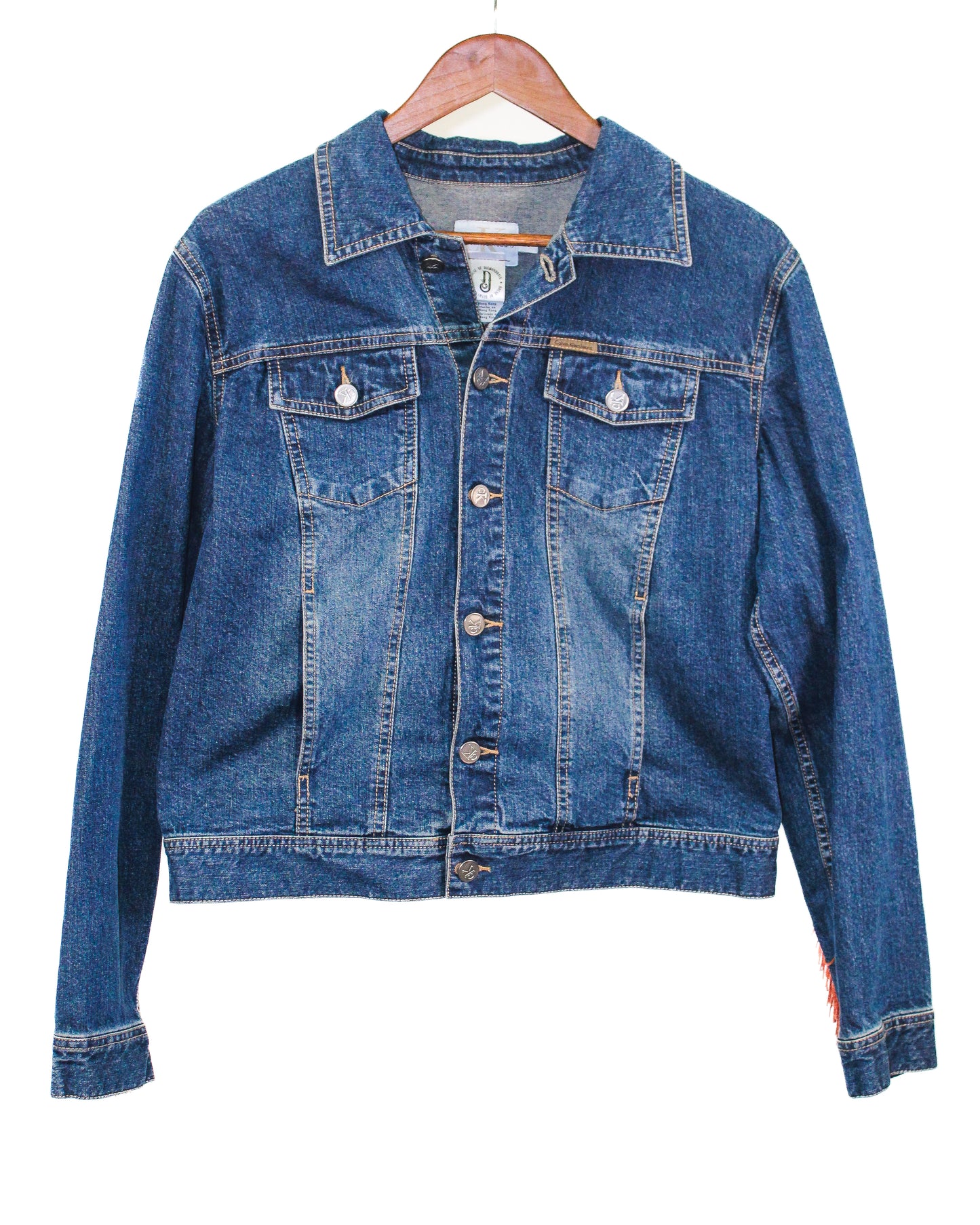 Classic Cognac Western Denim Jacket